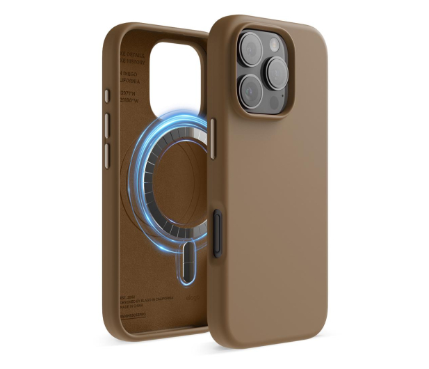 Elago Magnetic Silicone do iPhone 16 Pro Brown ES16MSSC63PRO-BR - 1278784 - zdjęcie